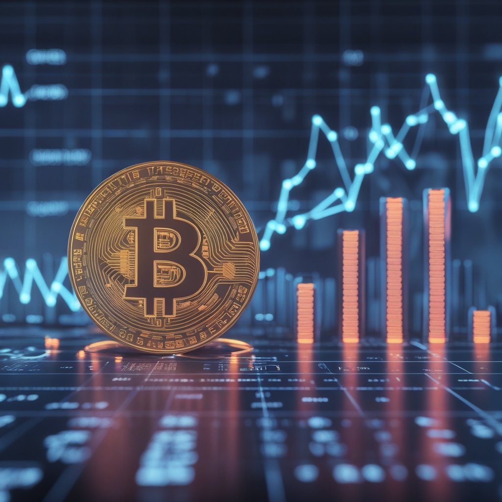 cryptocurrency mergers: A graphic showing a bar chart of crypto M&A deal values over the years, with 2025 towering above the rest