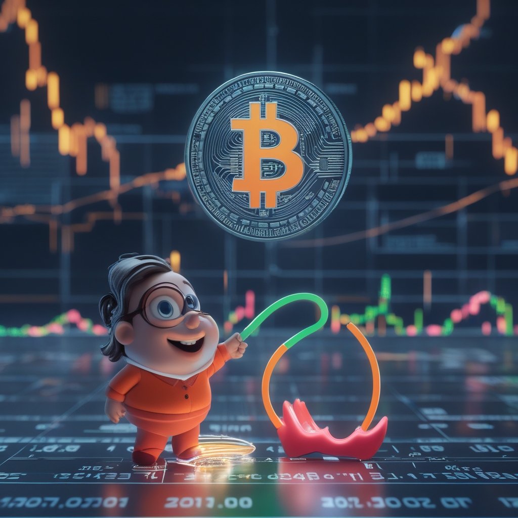 pension risks crypto: A happy cartoon teacher with a heart, and a simple chart showing a safe path versus a wobbly path, teaching about safety.