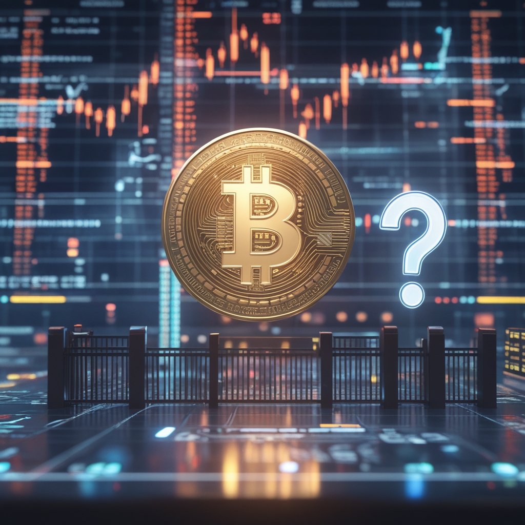 pension risks crypto: A simple drawing of a playground with a fence, and a question mark over a new toy, representing the need for safety checks.