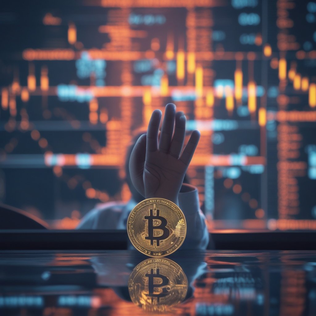 stablecoins: A child raising their hand in class to ask permission